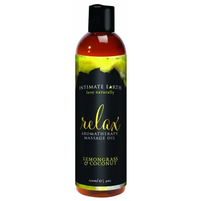 Intimate Earth Relaxing Massage Oil 120 ml Coconut Lemongrass