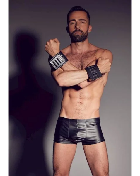 Leather Wrist Restraints - Black
