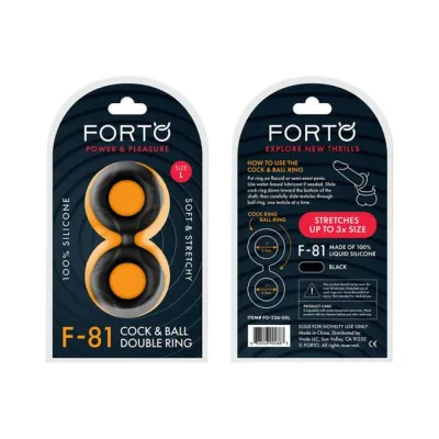 Forto F 81 Double Ring Liquid Silicone 51mm Black