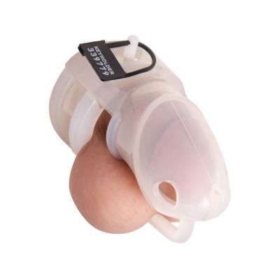 Sado Chamber Silicone Male Chastity Device Clear