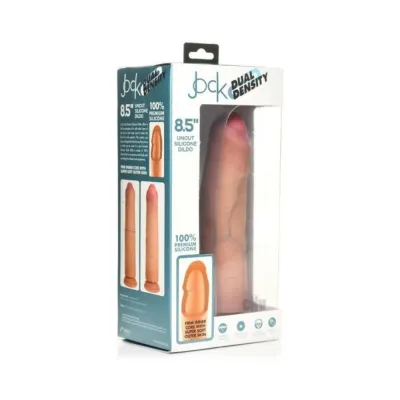 Realistic Dildos Jock Uncut 8 5 In Dual Density Silicone Dildo Light