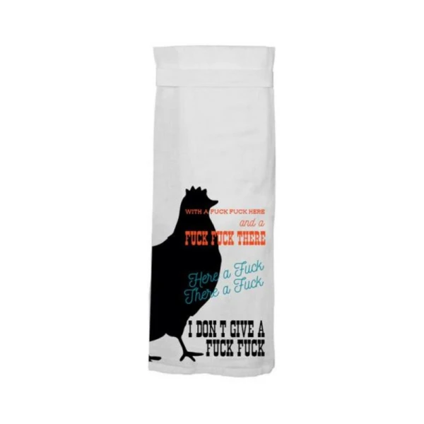 Games & Novelty: Twisted Wares With A Fuck Fuck Here Flour Sack Towel