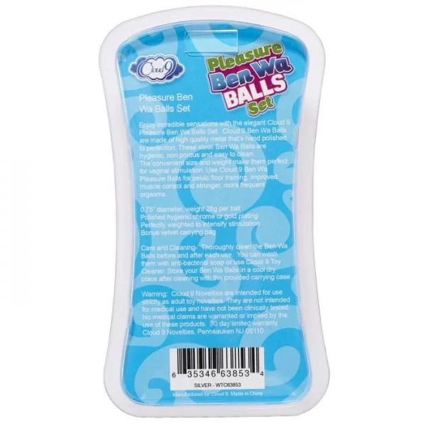 Cloud 9 Ben Wa Balls Silver