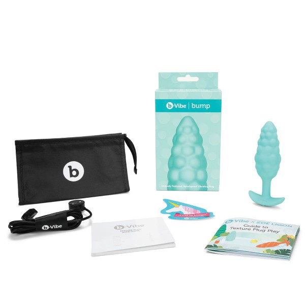 B-vibe Bump Texture Plug Mint
