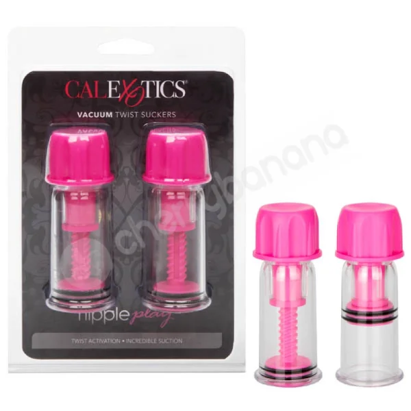 Nipple Play Pink Vacuum Twist Suckers