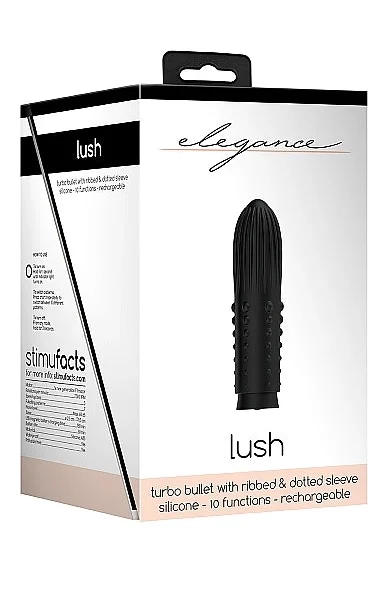 Shots Elegance Lush Bullet Black Vibrator