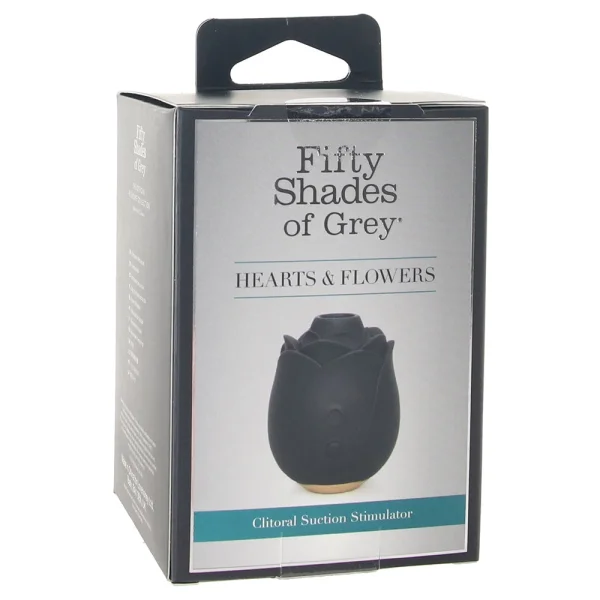 Fifty Shades Hearts &amp; Flowers Rose Clitoral Suction Stimulator