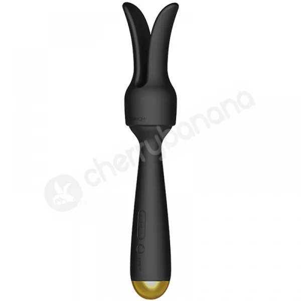 Svakom Emma Neo App Controlled Black Heating Wand With Attachment