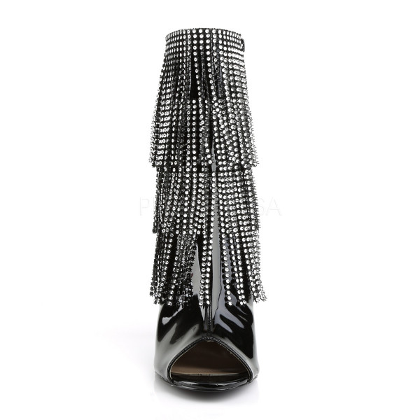 4 inches Heel, 1 1/2 inches PF Open Toe/Heel Back Lace-Up Ankle Boot — image 14 of 16