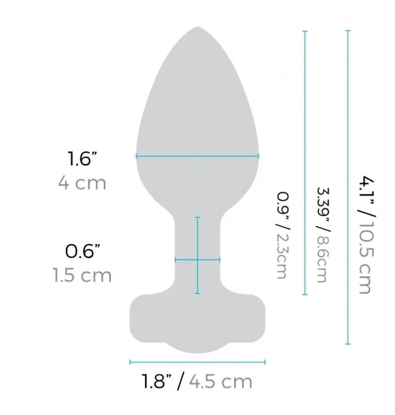 b-Vibe - Vibrating Jewel Anal Plug With Remote