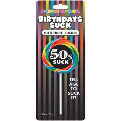Birthday s Suck 50 s Suck Tutti Frutti Sucker