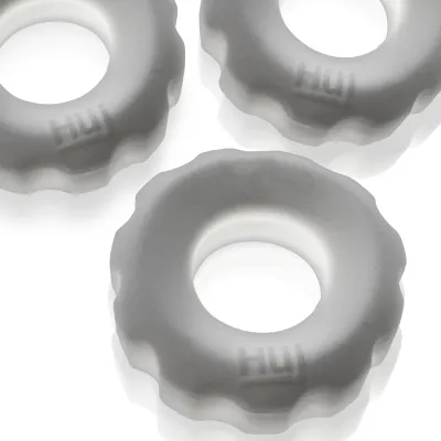 Super Huj 3 Pack Cockrings White Ice