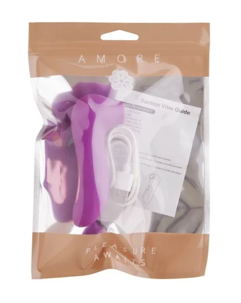 Amore Missy Suction Vibrator - Purple