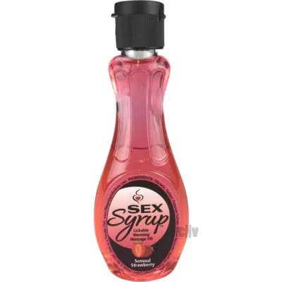 Sex Syrup Sensual Strawberry Massage Oil 4oz
