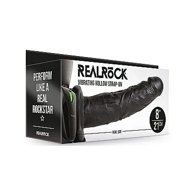 21cm Hollow Vibrating Strap On