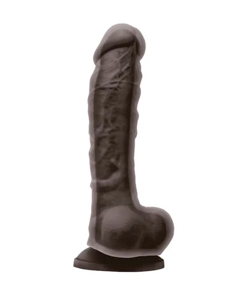 Colours Dual Density Dildo - Brown - 8 Inch