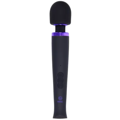 Merci Rechargeable Power Wand Ultra Powerful Silicone Wand Massager Black