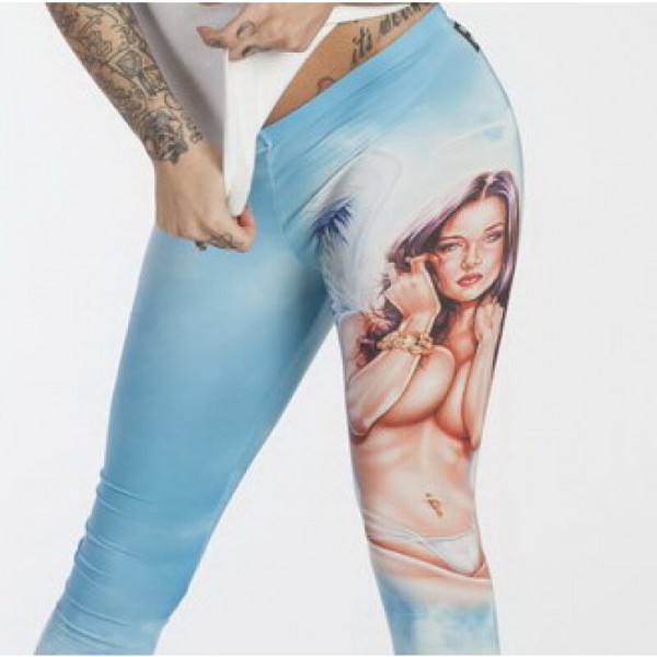 Angel Girl Active Pant Blue