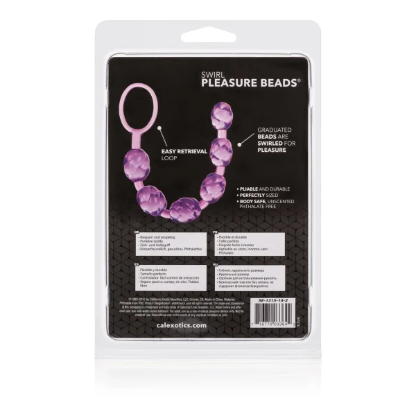 Swirl Pleasure Beads Purple