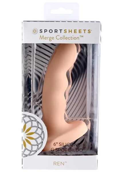 Sportsheets Ren 6” Silicone Dildo Peach