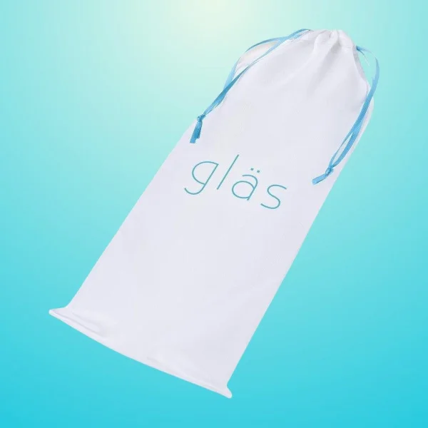 Gläs Double Bull Black Glass Dildo