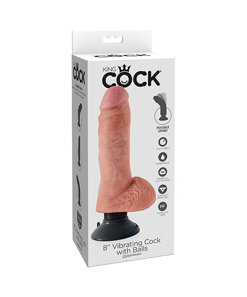 King Cock Vibrating Cock with Balls — image 4 of 7