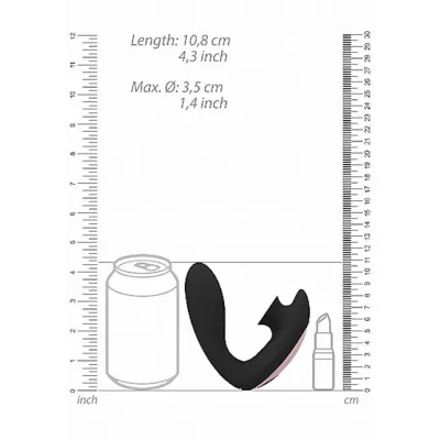 Desirable Dual Action Vibrator Black