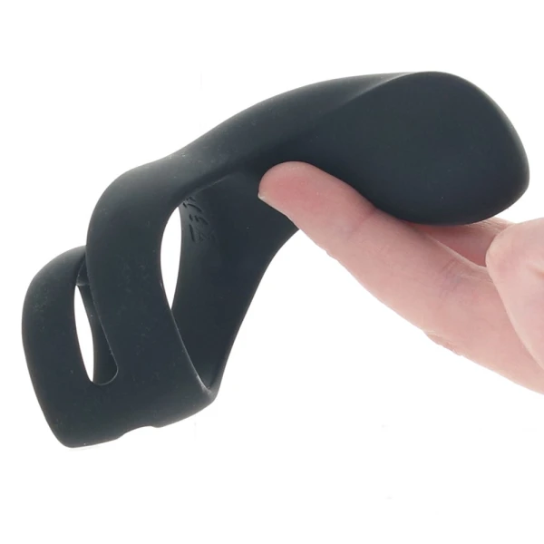SVAKOM Benedict Silicone Waterproof Rechargeable Vibrating Cock Ring - Black