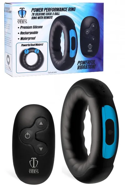 Trinity Vibes Silicone Cock Ring With Remote — image 4 of 12