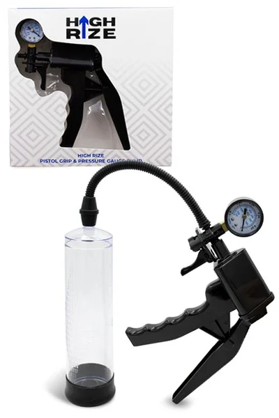 High Rize 8.6" Penis Pump With Pistol Grip & Pressure Gauge — image 6 of 10