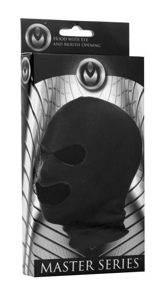 Facade Spandex Hood With Eyes And Mouth Holes Black O/S