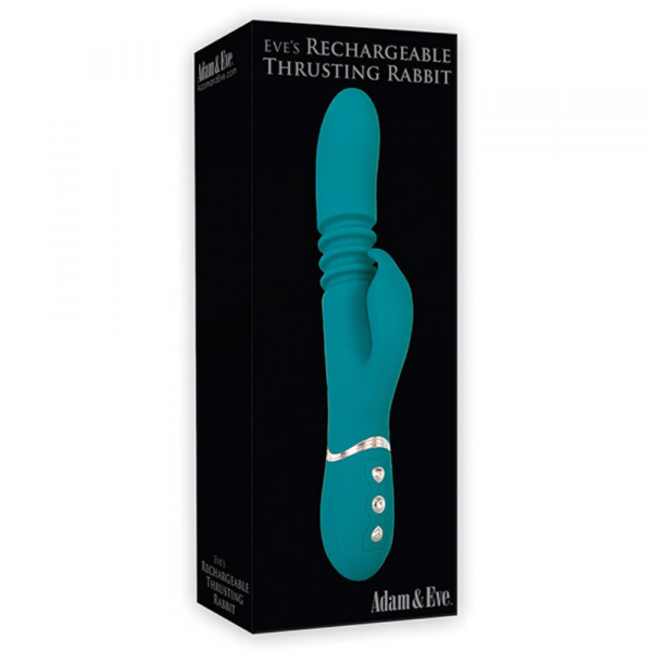 Adam & Eve Eve's Rechargeable Thrusting Rabbit - Green — image 14 of 25