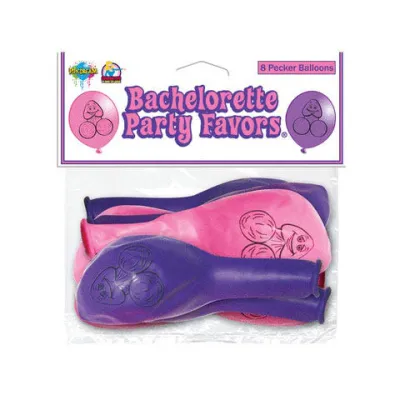 Bachelorette Party Favours Pecker Balloons 8pce