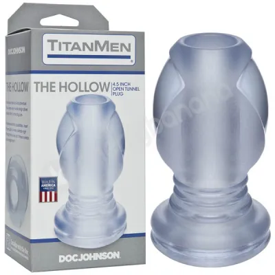 Titanmen The Hollow Clear Open Tunnel Butt Plug