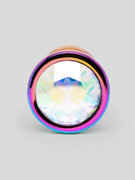 Lovehoney Jeweled Iridescent Metal Small Butt Plug 2.5 Inch