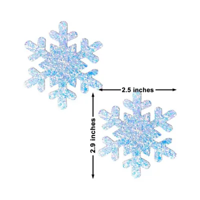 Neva Nude Pasty Snowflake Glitter Frost Pasties