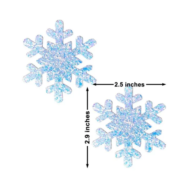 Neva Nude Pasty Snowflake Glitter Frost Pasties