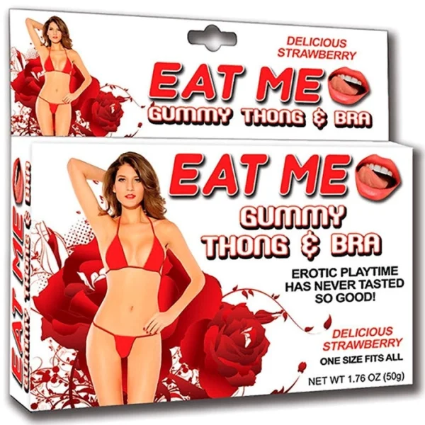 Eat Me Gummy Thong and Bra