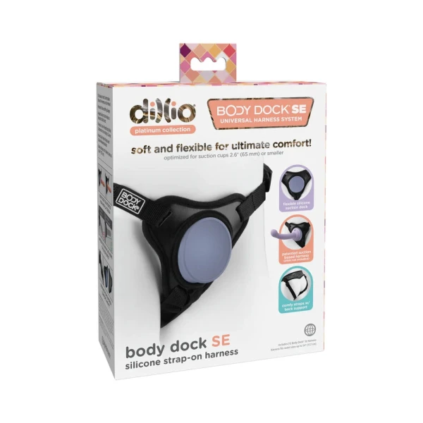 Dillio Platinum Body Dock Strap-on Harness Black