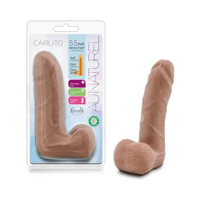 Carlito Dual Density 5 5 inches Tan Dildo