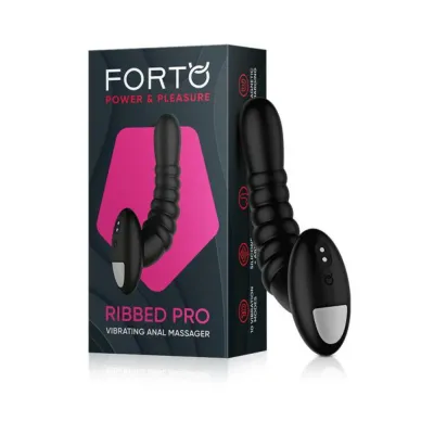 Personal Massagers Forto Ribbed Pro Vibrating Massager Black