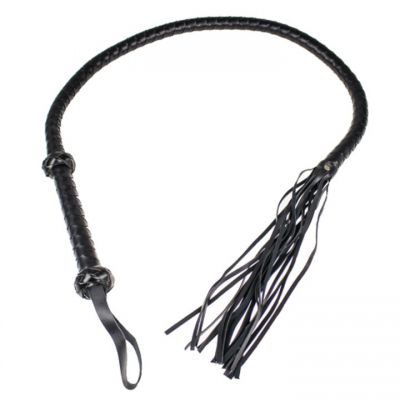 Bondara Black Monstrous Flogger Whip 54 5 Inch