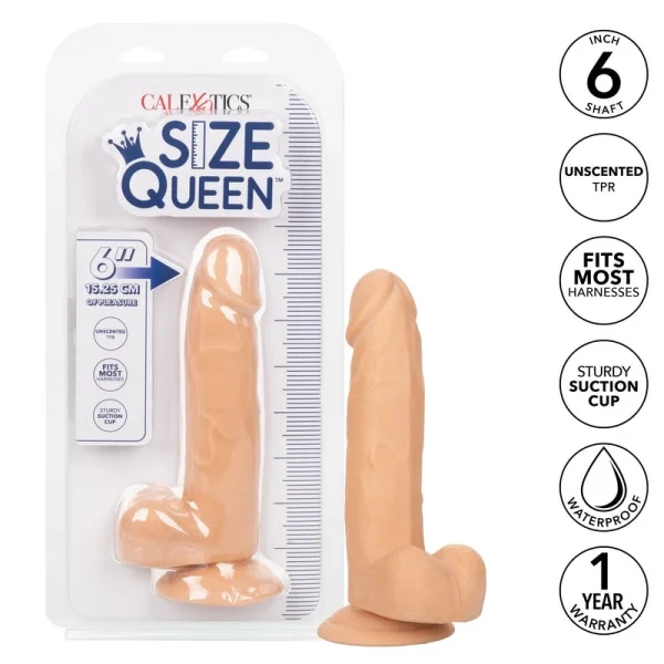 Calexotics Queen 6” Dildo Ivory — image 6 of 13