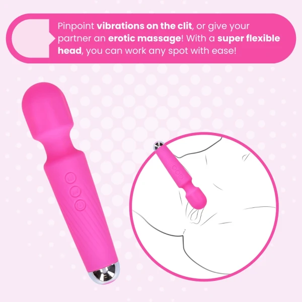 FREE High-Power Silicone Wand Vibrator (Intense Vibrations!) - Add To Your Bag!