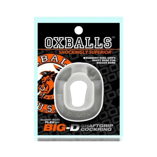 Cock Rings:  Oxballs Big-d Shaft Grip Cockring White
