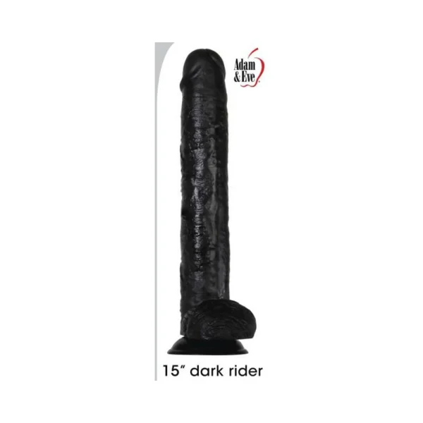 A&e Dark Rider 15 In. Dildo Black