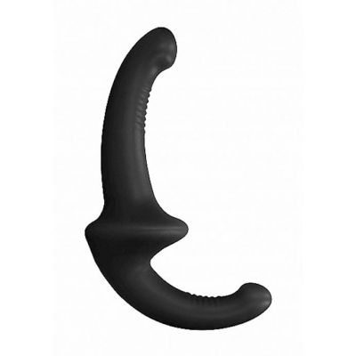 Silicone Strapless Strapon Black 4 7 Inch