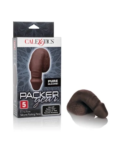 Packer Gear 5 Inch Silicone Packing Penis - Black - 5 Inch