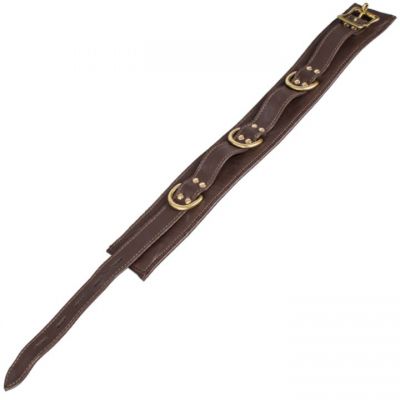 Bondara Luxe Dressage Dreams Soft Leather Collar With D Rings