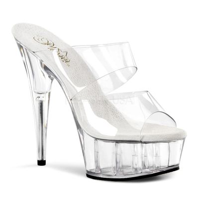 DELIGHT 602 6 Stiletto Heel Two Band PF Slide